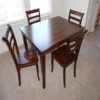 Cherry Wood Dining Table + 4 Chairs